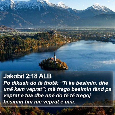 Jakobit 2:18 ALB Bible Verse Image