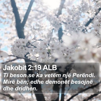 Jakobit 2:19 ALB Bible Verse Image