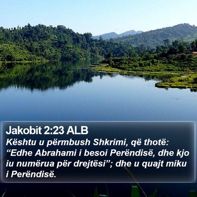 Jakobit 2:23 ALB Bible Verse Image