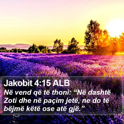 Jakobit 4:15 ALB Bible Verse Image