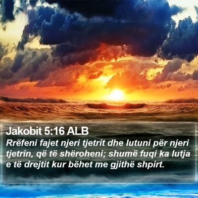 Jakobit 5:16 ALB Bible Verse Image
