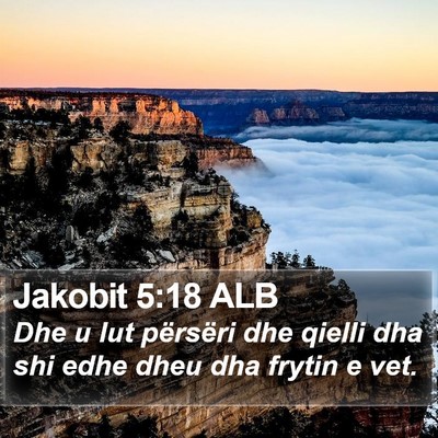 Jakobit 5:18 ALB Bible Verse Image