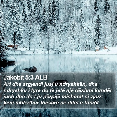 Jakobit 5:3 ALB Bible Verse Image