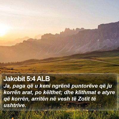 Jakobit 5:4 ALB Bible Verse Image