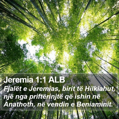 Jeremia 1:1 ALB Bible Verse Image