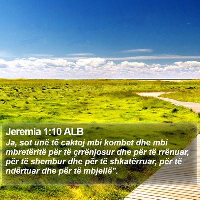Jeremia 1:10 ALB Bible Verse Image