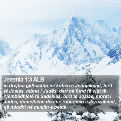 Jeremia 1:3 ALB Bible Verse Image