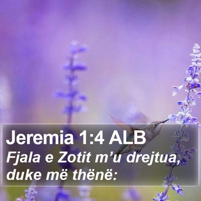 Jeremia 1:4 ALB Bible Verse Image
