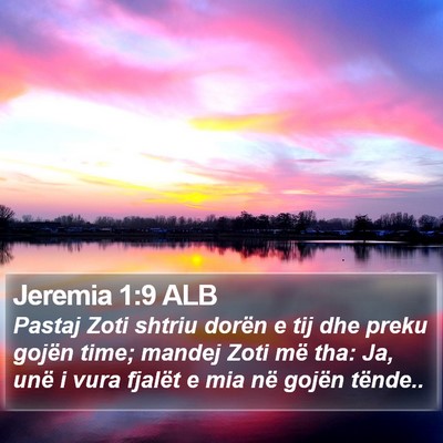 Jeremia 1:9 ALB Bible Verse Image