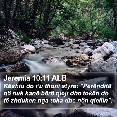 Jeremia 10:11 ALB Bible Verse Image