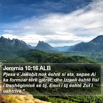 Jeremia 10:16 ALB Bible Verse Image