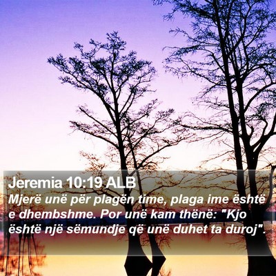 Jeremia 10:19 ALB Bible Verse Image