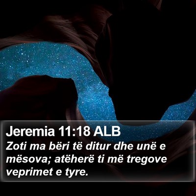 Jeremia 11:18 ALB Bible Verse Image