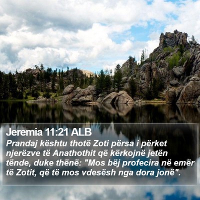 Jeremia 11:21 ALB Bible Verse Image