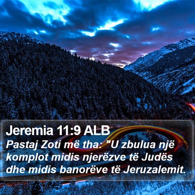 Jeremia 11:9 ALB Bible Verse Image