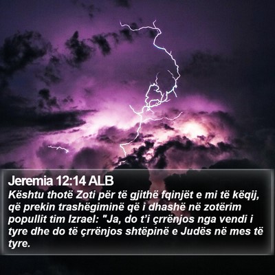 Jeremia 12:14 ALB Bible Verse Image