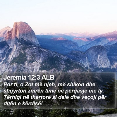 Jeremia 12:3 ALB Bible Verse Image