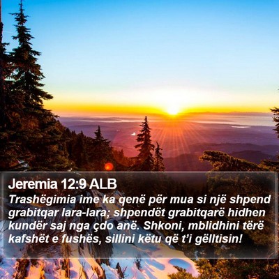 Jeremia 12:9 ALB Bible Verse Image
