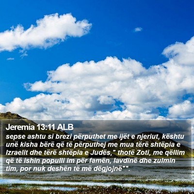 Jeremia 13:11 ALB Bible Verse Image