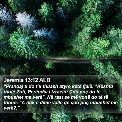 Jeremia 13:12 ALB Bible Verse Image