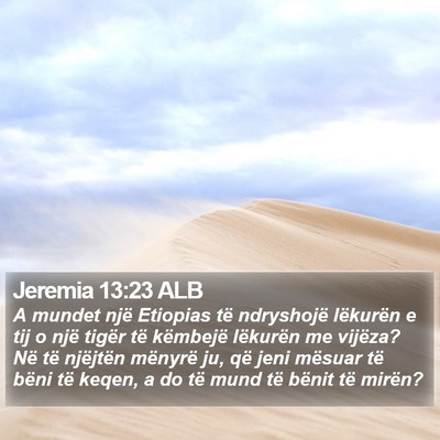 Jeremia 13:23 ALB Bible Verse Image