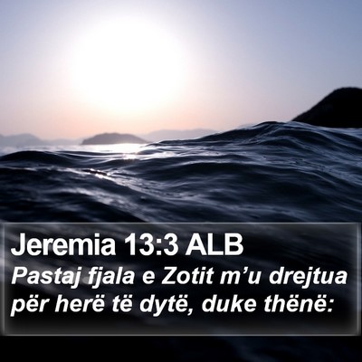 Jeremia 13:3 ALB Bible Verse Image
