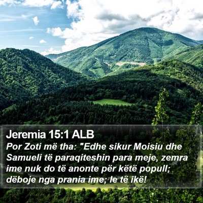 Jeremia 15:1 ALB Bible Verse Image