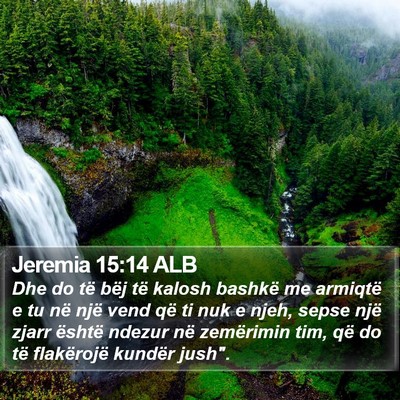 Jeremia 15:14 ALB Bible Verse Image