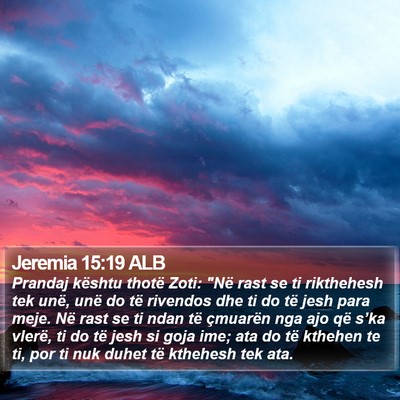 Jeremia 15:19 ALB Bible Verse Image