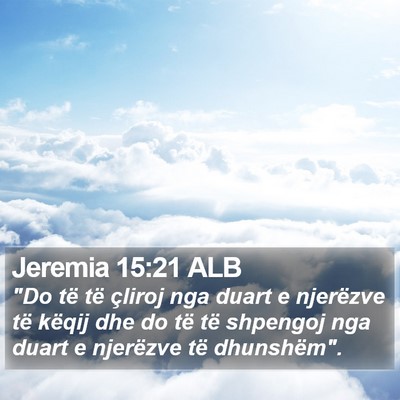 Jeremia 15:21 ALB Bible Verse Image