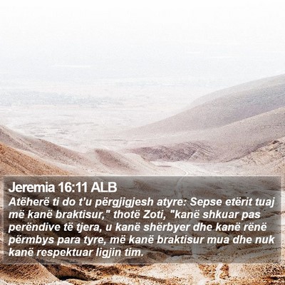 Jeremia 16:11 ALB Bible Verse Image