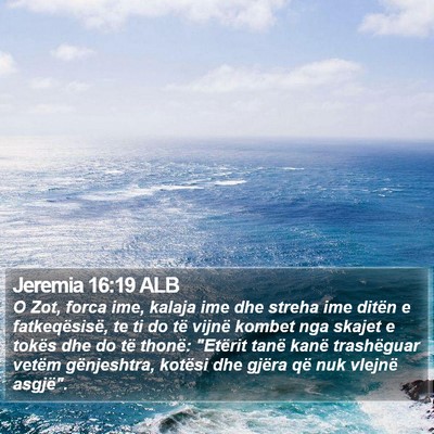 Jeremia 16:19 ALB Bible Verse Image