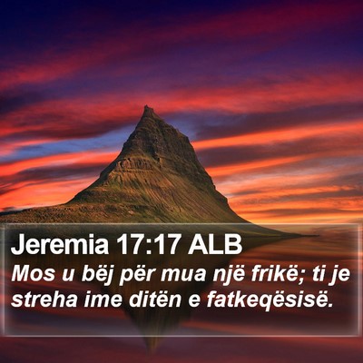 Jeremia 17:17 ALB Bible Verse Image