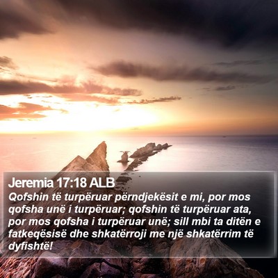 Jeremia 17:18 ALB Bible Verse Image