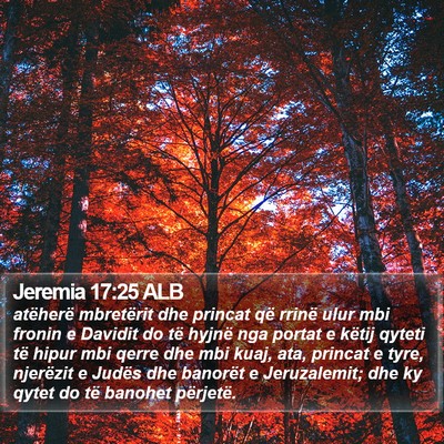 Jeremia 17:25 ALB Bible Verse Image
