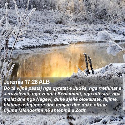 Jeremia 17:26 ALB Bible Verse Image