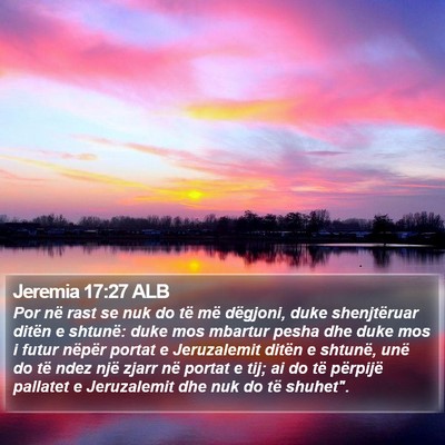 Jeremia 17:27 ALB Bible Verse Image