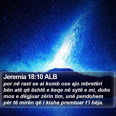 Jeremia 18:10 ALB Bible Verse Image