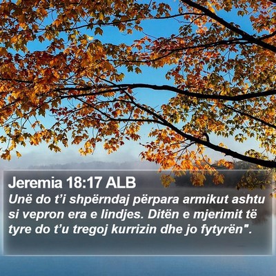 Jeremia 18:17 ALB Bible Verse Image