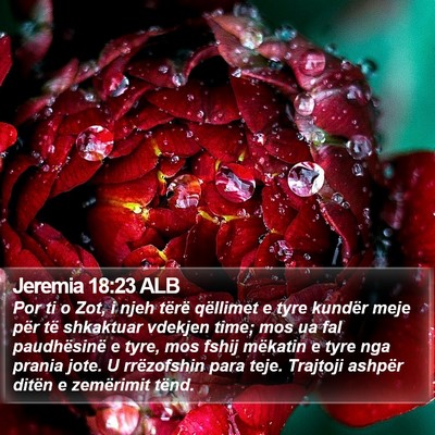 Jeremia 18:23 ALB Bible Verse Image
