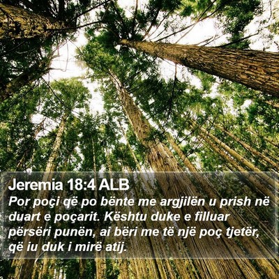 Jeremia 18:4 ALB Bible Verse Image