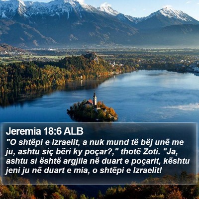 Jeremia 18:6 ALB Bible Verse Image