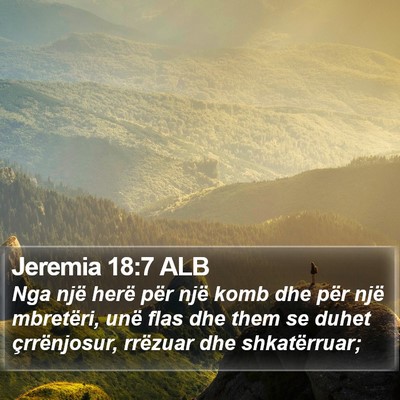 Jeremia 18:7 ALB Bible Verse Image