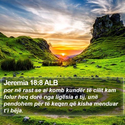 Jeremia 18:8 ALB Bible Verse Image