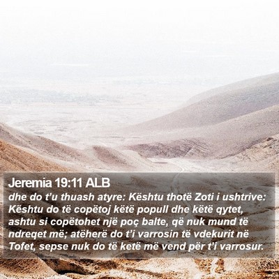 Jeremia 19:11 ALB Bible Verse Image