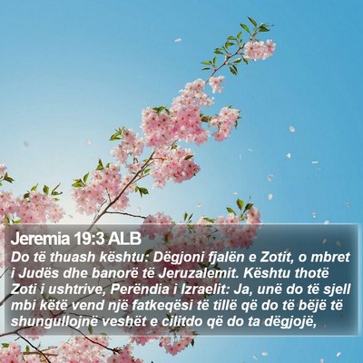 Jeremia 19:3 ALB Bible Verse Image