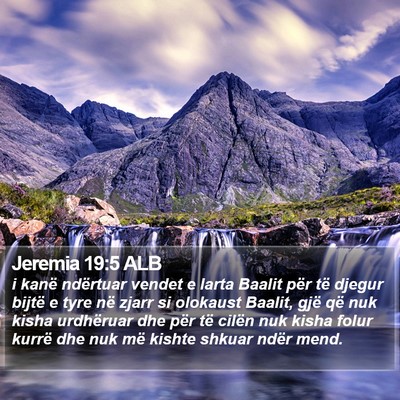 Jeremia 19:5 ALB Bible Verse Image
