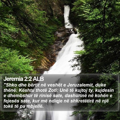 Jeremia 2:2 ALB Bible Verse Image