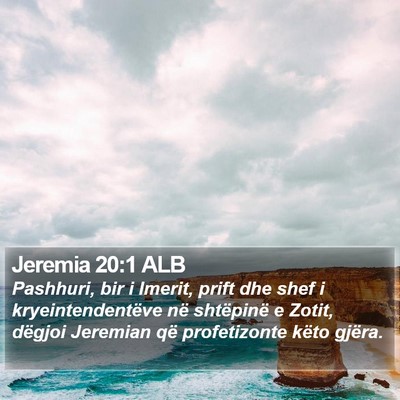 Jeremia 20:1 ALB Bible Verse Image