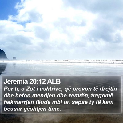 Jeremia 20:12 ALB Bible Verse Image